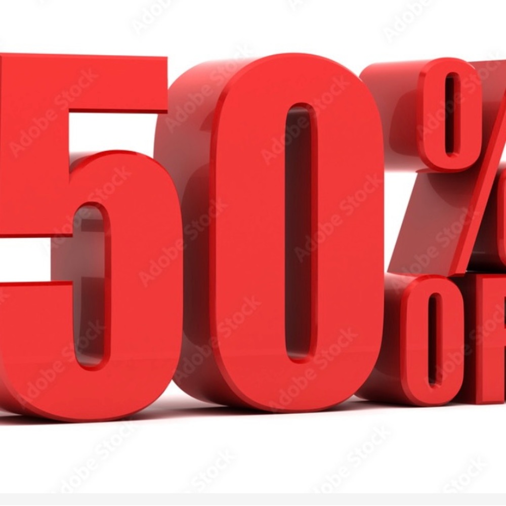 50% off